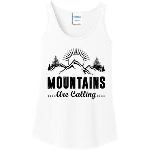 The Mountains Are Calling Funny Ladies Essential Tank