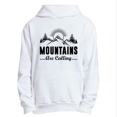 The Mountains Are Calling Funny Urban Pullover Hoodie