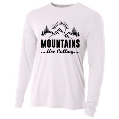 The Mountains Are Calling Funny Cooling Performance Long Sleeve Crew