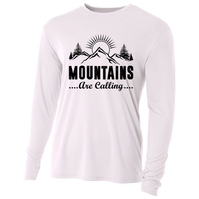 The Mountains Are Calling Funny Cooling Performance Long Sleeve Crew