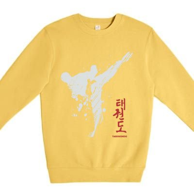 Taekwondo Martial Arts Tkd Gift Premium Crewneck Sweatshirt