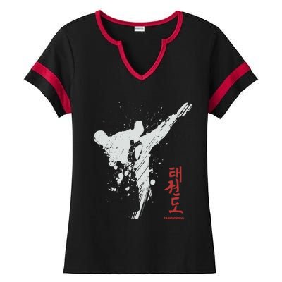 Taekwondo Martial Arts Tkd Gift Ladies Halftime Notch Neck Tee