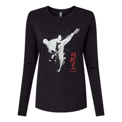 Taekwondo Martial Arts Tkd Gift Womens Cotton Relaxed Long Sleeve T-Shirt