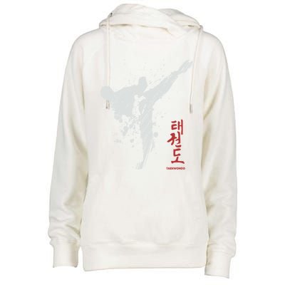 Taekwondo Martial Arts Tkd Gift Womens Funnel Neck Pullover Hood