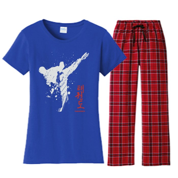 Taekwondo Martial Arts Tkd Gift Women's Flannel Pajama Set