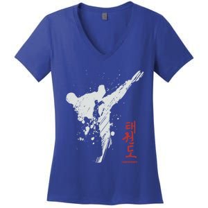 Taekwondo Martial Arts Tkd Gift Women's V-Neck T-Shirt