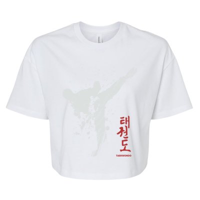 Taekwondo Martial Arts Tkd Gift Bella+Canvas Jersey Crop Tee