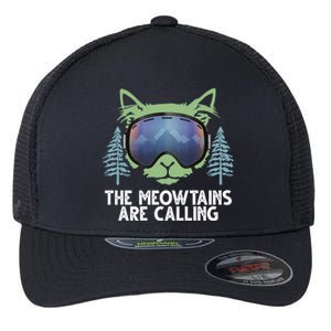 The Meowtains Are Calling Flexfit Unipanel Trucker Cap