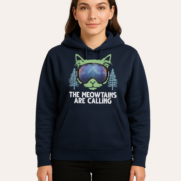 The Meowtains Are Calling Hoodie