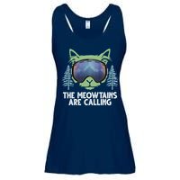 The Meowtains Are Calling Ladies Essential Flowy Tank