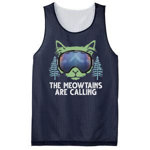 The Meowtains Are Calling Mesh Reversible Basketball Jersey Tank