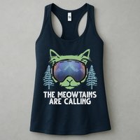 The Meowtains Are Calling Womens Tank Top