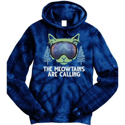 The Meowtains Are Calling Tie Dye Hoodie