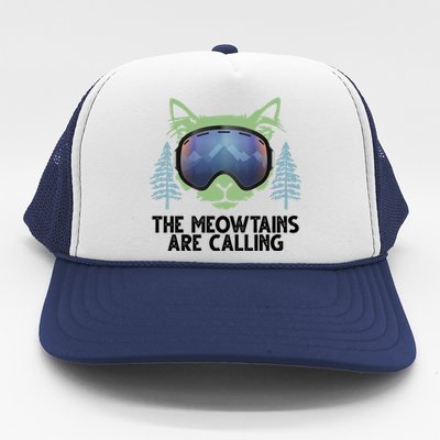 The Meowtains Are Calling Trucker Hat