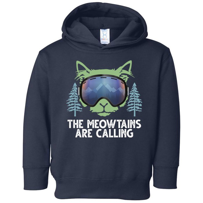 The Meowtains Are Calling Toddler Hoodie