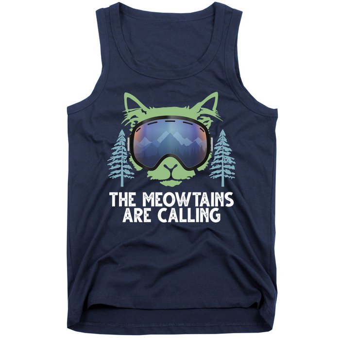 The Meowtains Are Calling Tank Top