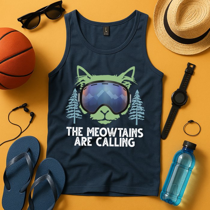 The Meowtains Are Calling Tank Top