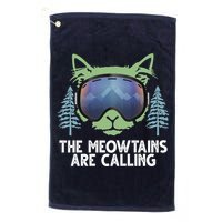 The Meowtains Are Calling Golf Towel