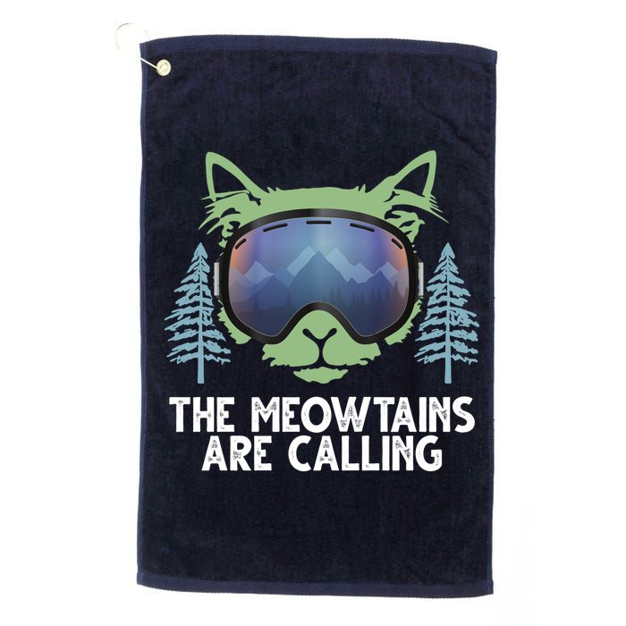 The Meowtains Are Calling Golf Towel