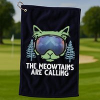 The Meowtains Are Calling Golf Towel