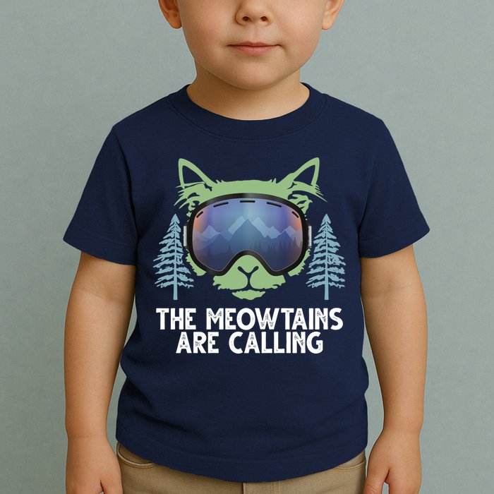 The Meowtains Are Calling Toddler T-Shirt