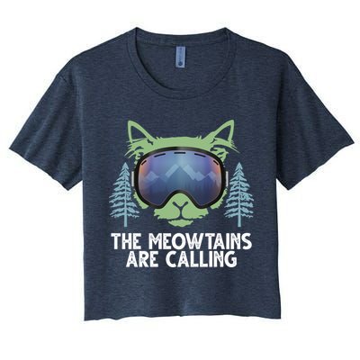 The Meowtains Are Calling Crop Top