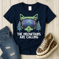 The Meowtains Are Calling Womens T-Shirt
