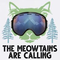 The Meowtains Are Calling Garment-Dyed Sweatshirt