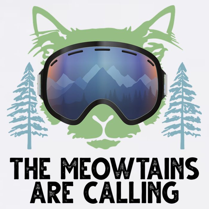 The Meowtains Are Calling Garment-Dyed Sweatshirt