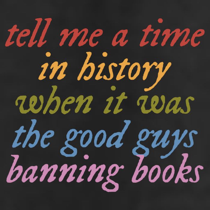 Tell Me A Time In History When It Was The Good Guys Banning Books 25L Jumbo Tote
