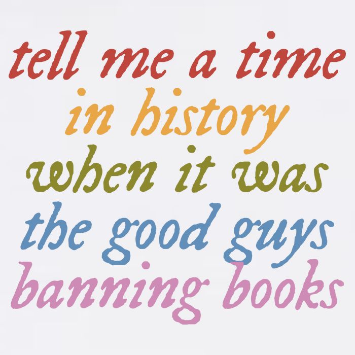 Tell Me A Time In History When It Was The Good Guys Banning Books Garment-Dyed Sweatshirt