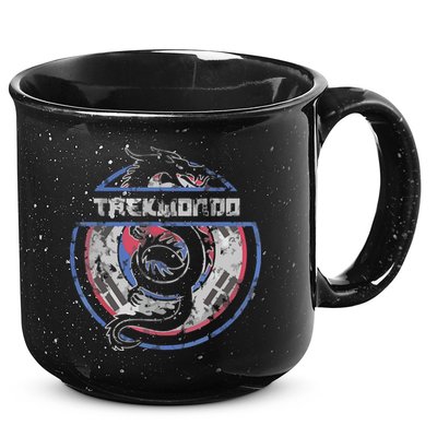 Taekwondo Martial Arts Gift Dragon Korean Flag 15oz Campfire Ceramic Mug