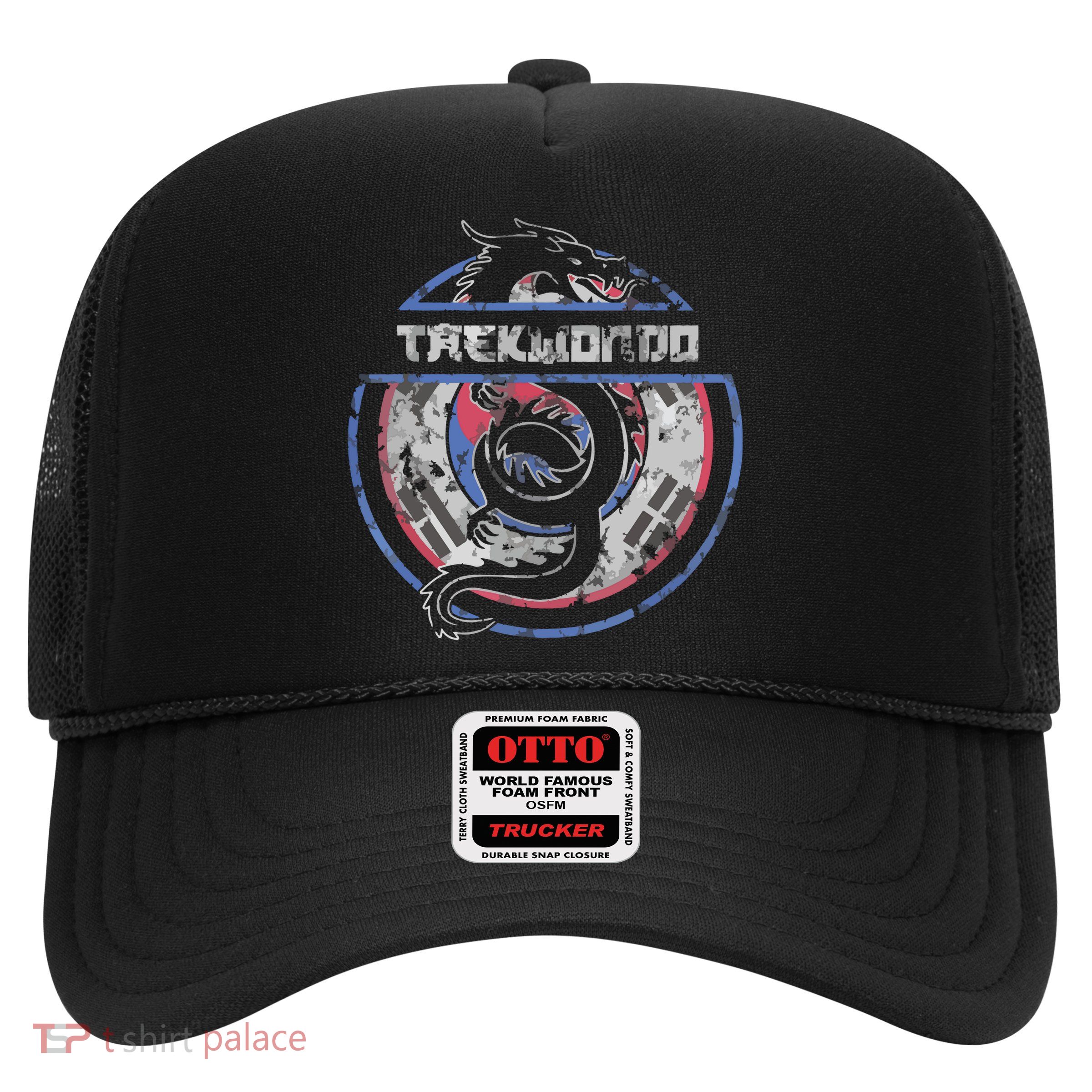 Taekwondo Martial Arts Gift Dragon Korean Flag Trucker Hat