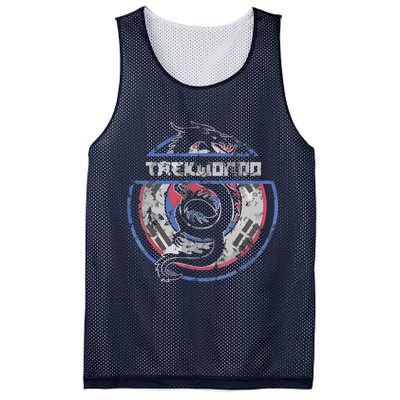 Taekwondo Martial Arts Gift Dragon Korean Flag Mesh Reversible Basketball Jersey Tank