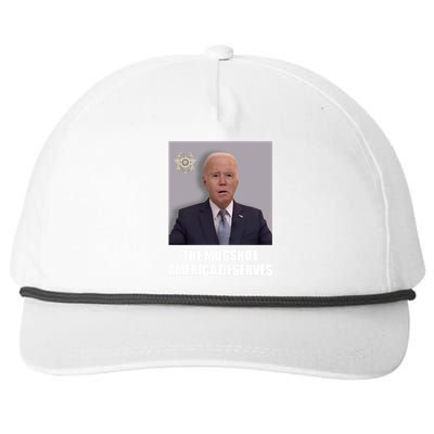 The Mugshot America Deserves Funny Joe Biden Snapback Five-Panel Rope Hat