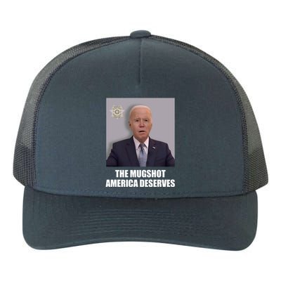 The Mugshot America Deserves Funny Joe Biden Yupoong Adult 5-Panel Trucker Hat