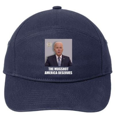 The Mugshot America Deserves Funny Joe Biden 7-Panel Snapback Hat