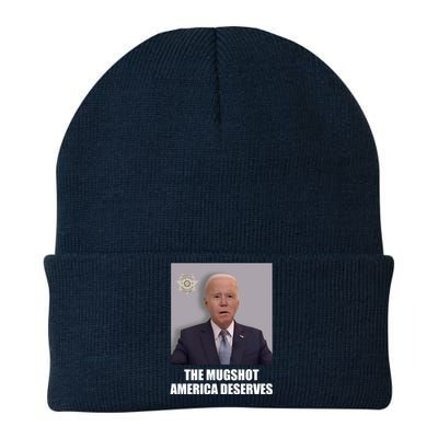 The Mugshot America Deserves Funny Joe Biden Knit Cap Winter Beanie