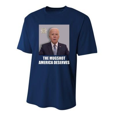 The Mugshot America Deserves Funny Joe Biden Performance Sprint T-Shirt