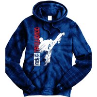 Taekwondo Martial Art Distressed Style Kick Tee Tie Dye Hoodie