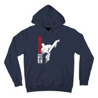 Taekwondo Martial Art Distressed Style Kick Tee Tall Hoodie