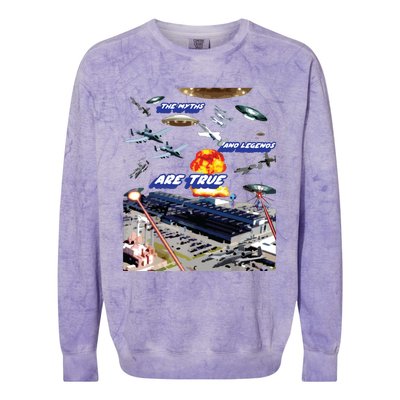 The Myths And Legends Are True Colorblast Crewneck Sweatshirt