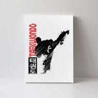 Taekwondo Martial Art Distressed Style Kick Tee Canvas