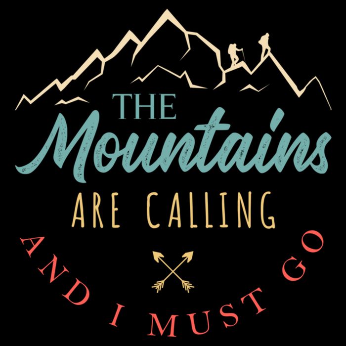 The Mountains Are Calling And I Must Go Gift Camping Gift Cooling Performance Crew T-Shirt