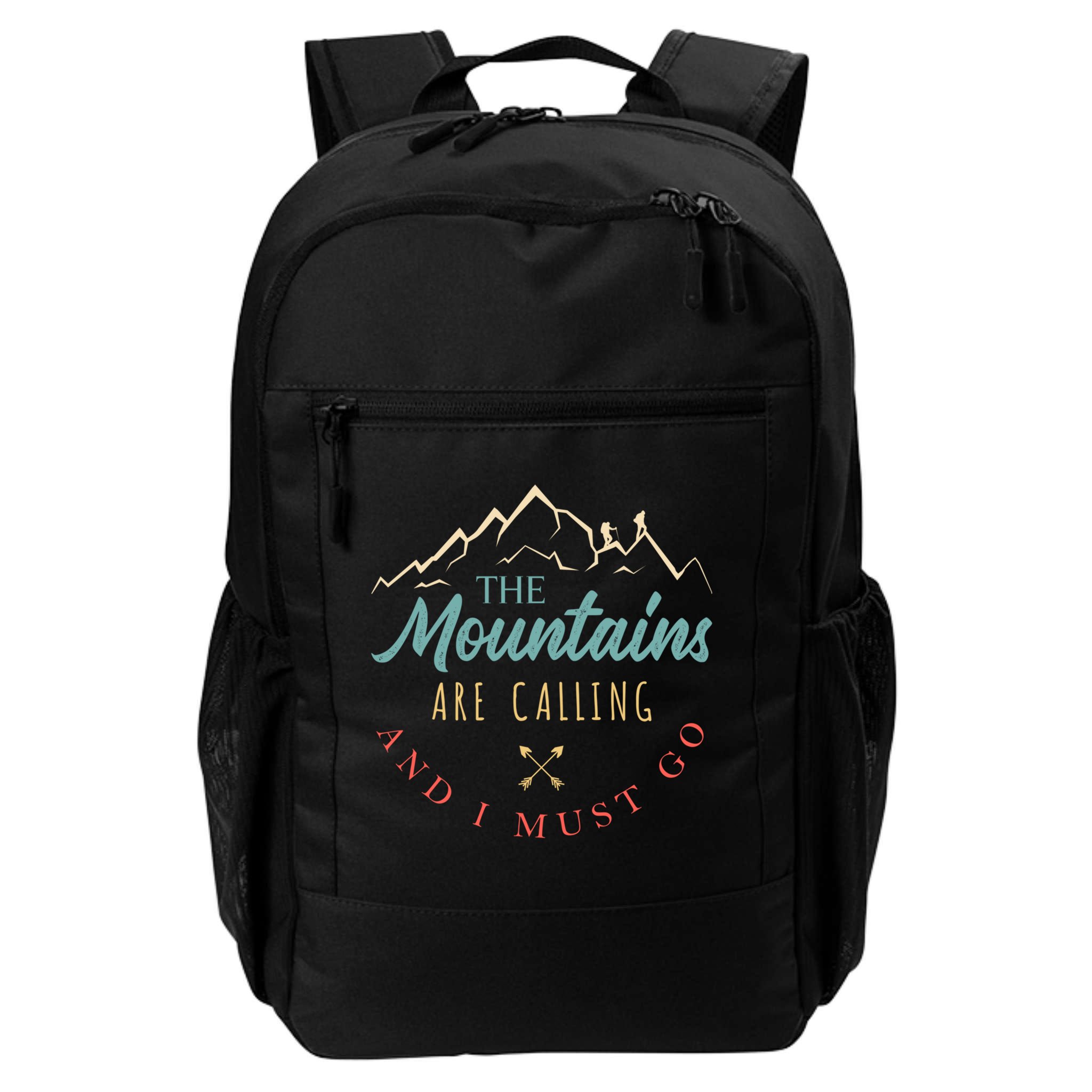 The Mountains Are Calling And I Must Go Gift Camping Gift Backpack
