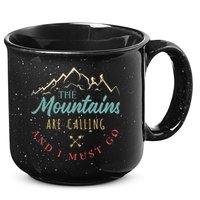 The Mountains Are Calling And I Must Go Gift Camping Gift 15oz Campfire Ceramic Mug