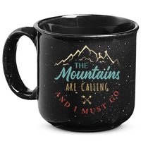 The Mountains Are Calling And I Must Go Gift Camping Gift 15oz Campfire Ceramic Mug