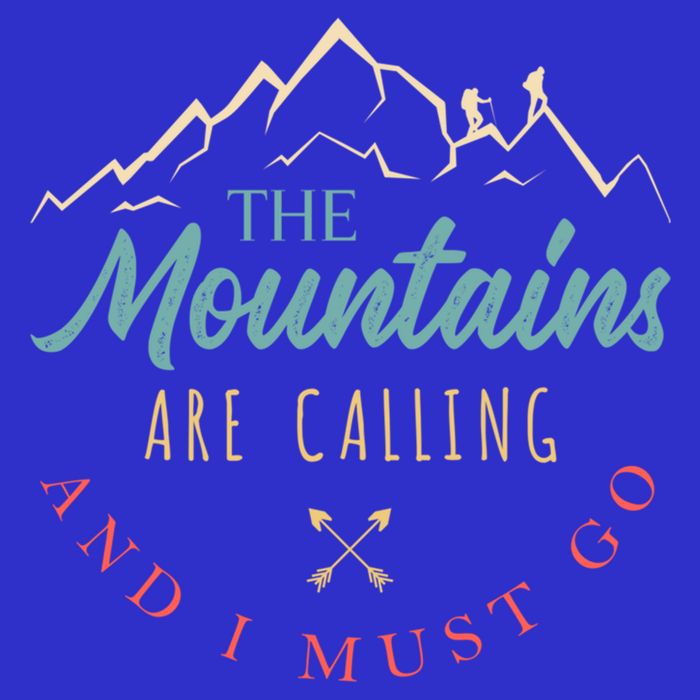 The Mountains Are Calling And I Must Go Gift Camping Gift Visor