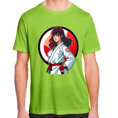 Taekwondo Mom As A Fighter Design Taekwondo Fighter Gift Adult ChromaSoft Performance T-Shirt