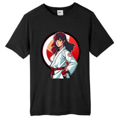 Taekwondo Mom As A Fighter Design Taekwondo Fighter Gift Tall Fusion ChromaSoft Performance T-Shirt